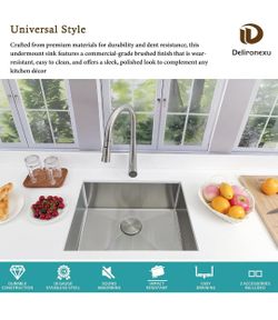 Stainless steel kitchen sink,  new in box