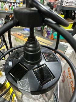 [248].  14" Edison Solar LED Lantern