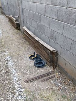 Horseshoe pit.