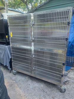 Stainless dog kennels