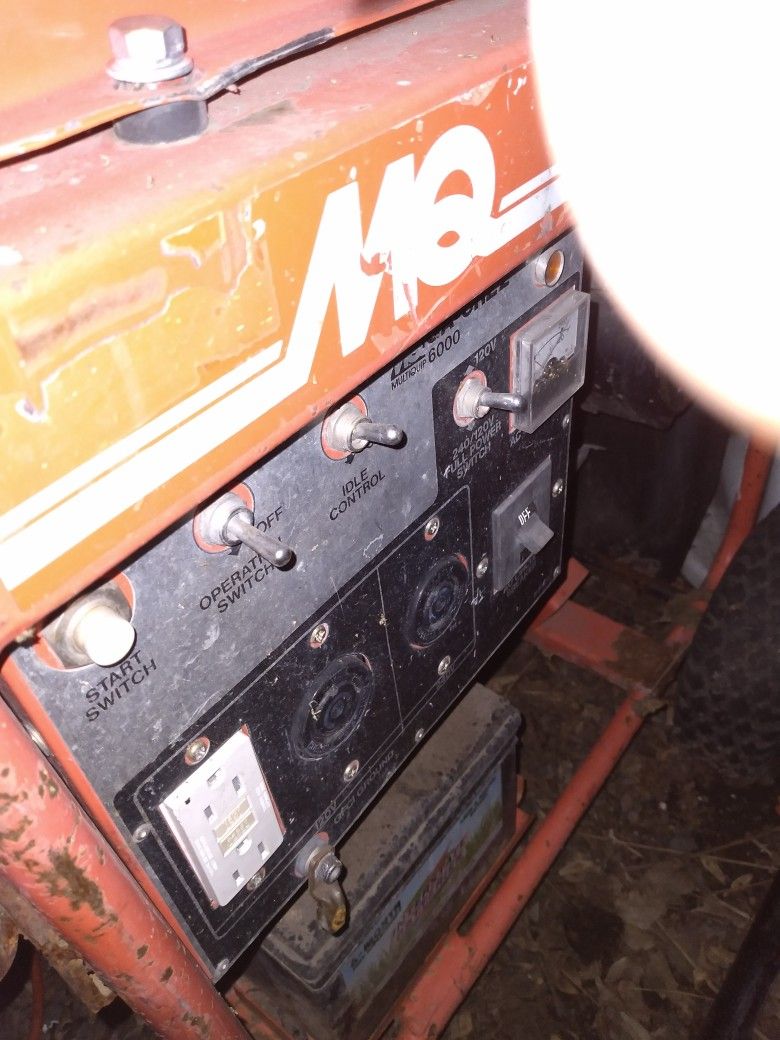 Generator, Multi Quip 6000, Red, Large