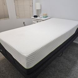 Memory Foam Twin XL Mattress With Adjustable Frame