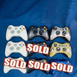 Official Microsoft Xbox 360  Wireless Controllers! ~ Works Great! Authentic!