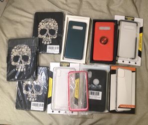 Assortment of IPhone, Android, and Tablet cases