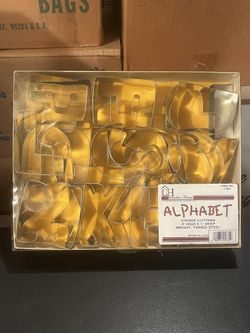 New Alphabet Cookie Cutters Only $10