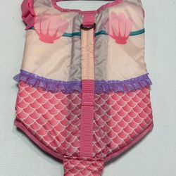 Mermaid dog life jacket floatation device vest 