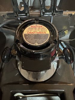 Vintage craftsman router in original case