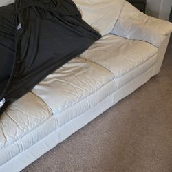White Leather Sofa