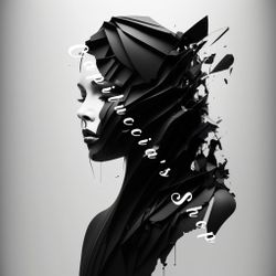 Beautiful faceless woman art portrait poster