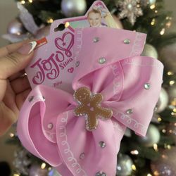 Pink Gingerbread Hair Bow (Jojo Siwa)