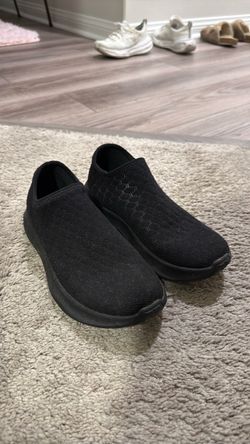 Vessi water resistant Black Slip-On Knit Shoes