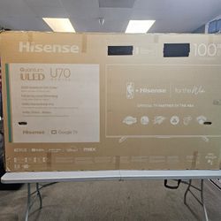 HISENSE 100 INCH UHD QLED 144HZ TV'S IN STOCK FULL ARRAY TOP RATED 100U70N W/WARRANTY - PAYMENT PLANS