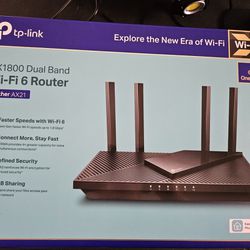 TP-Link AX1800 WiFi 6 Router (Archer AX21) – Dual Band Wireless Internet Router, Gigabit Router, USB port, Works with Alexa