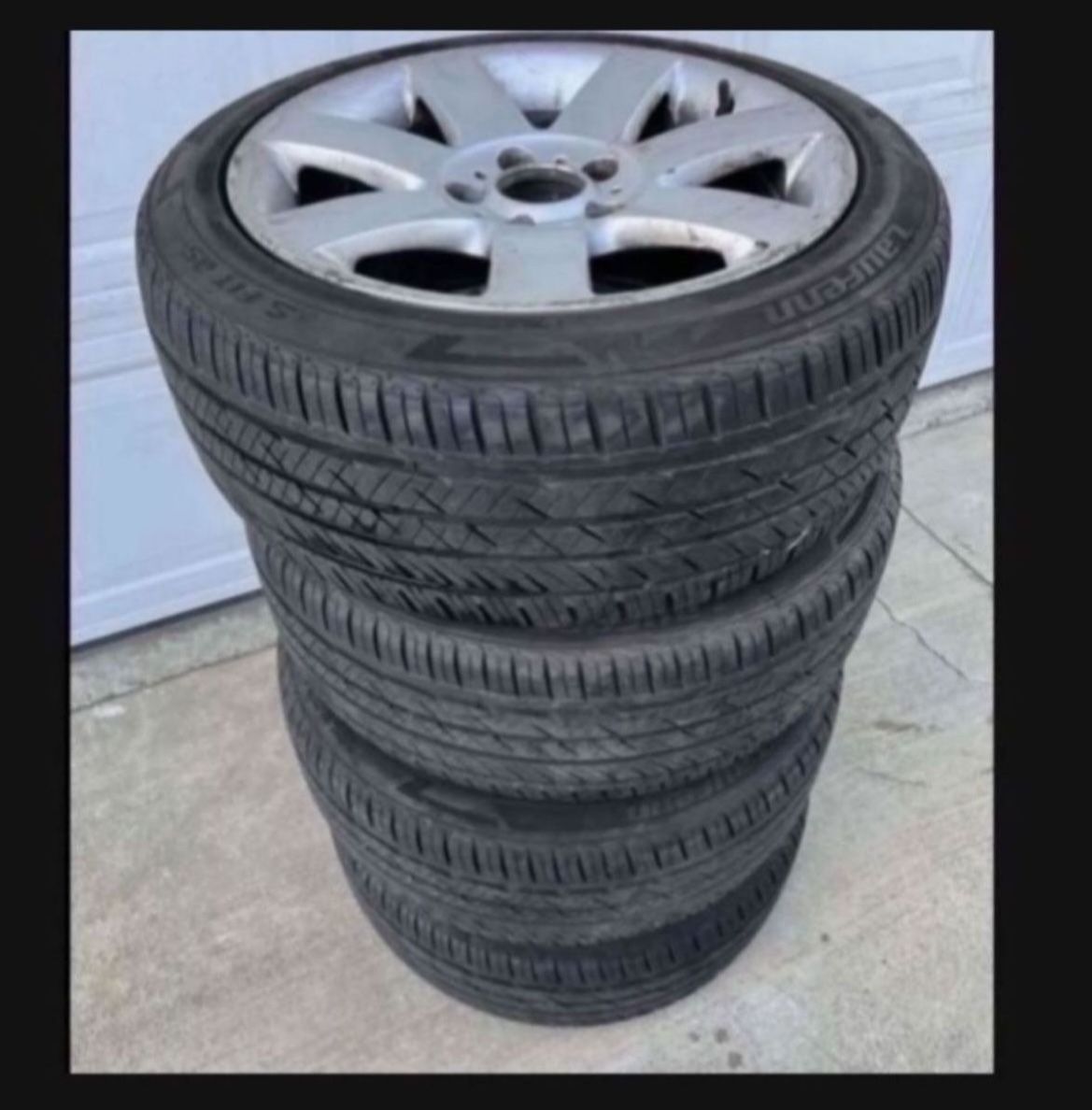 4 - 225/45zr17 5x120 5x4.72 Stock Bmw Wheels Rims Great 90% Treads 