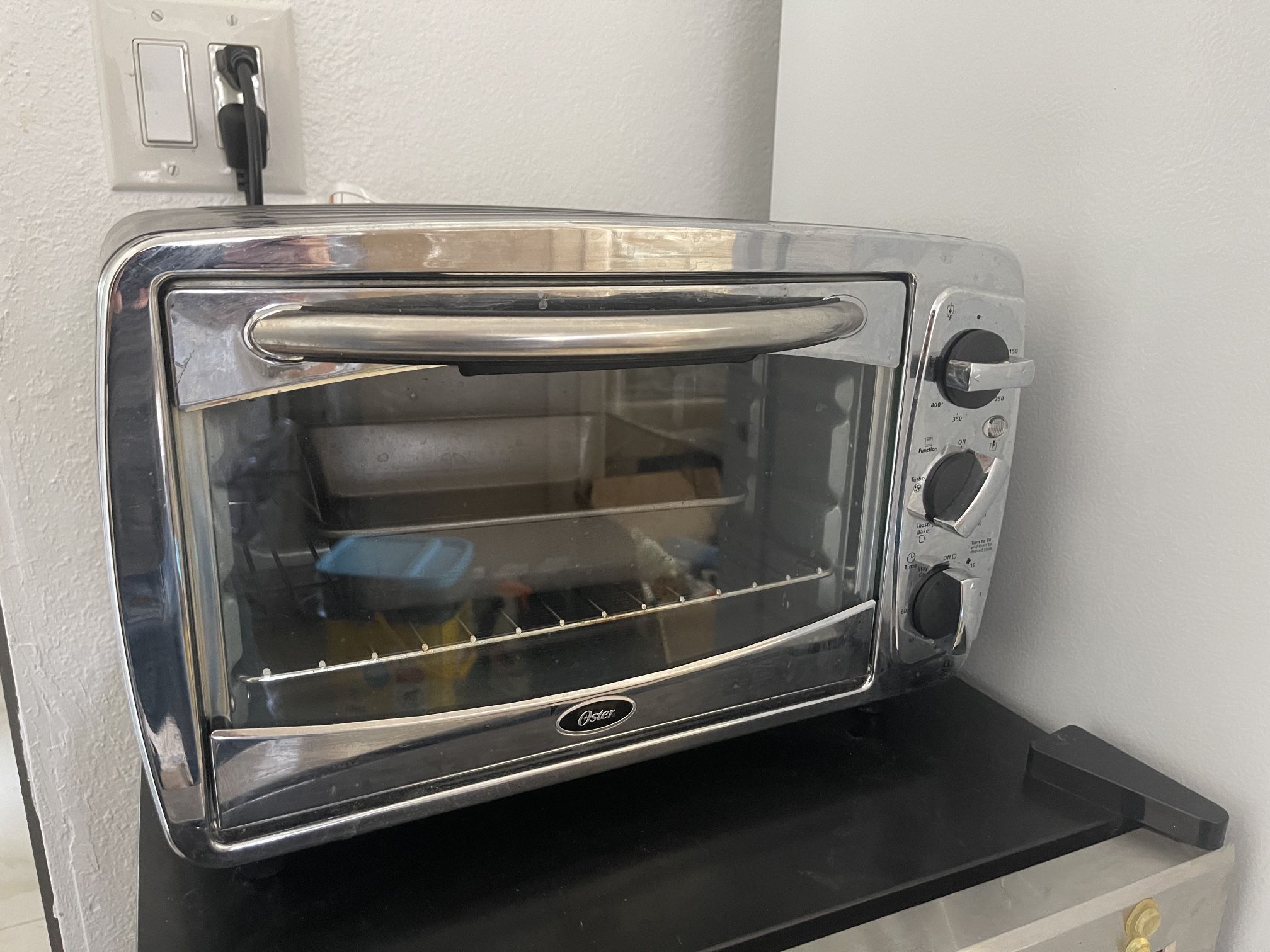 Oster Versatile Countertop Toaster Oven TSSTTV0001 Stainless Steel-Silver-Black