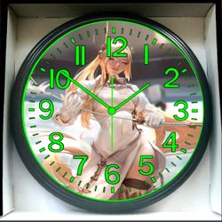 Anime Glow in the Dark Game Gamers Wall Clock New