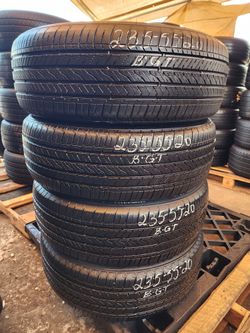 235 55R 20 BRIDGESTONE ALENZA TIRES 2355520 USED TIRES (SET) MOUNT BALANCE INCLUDED