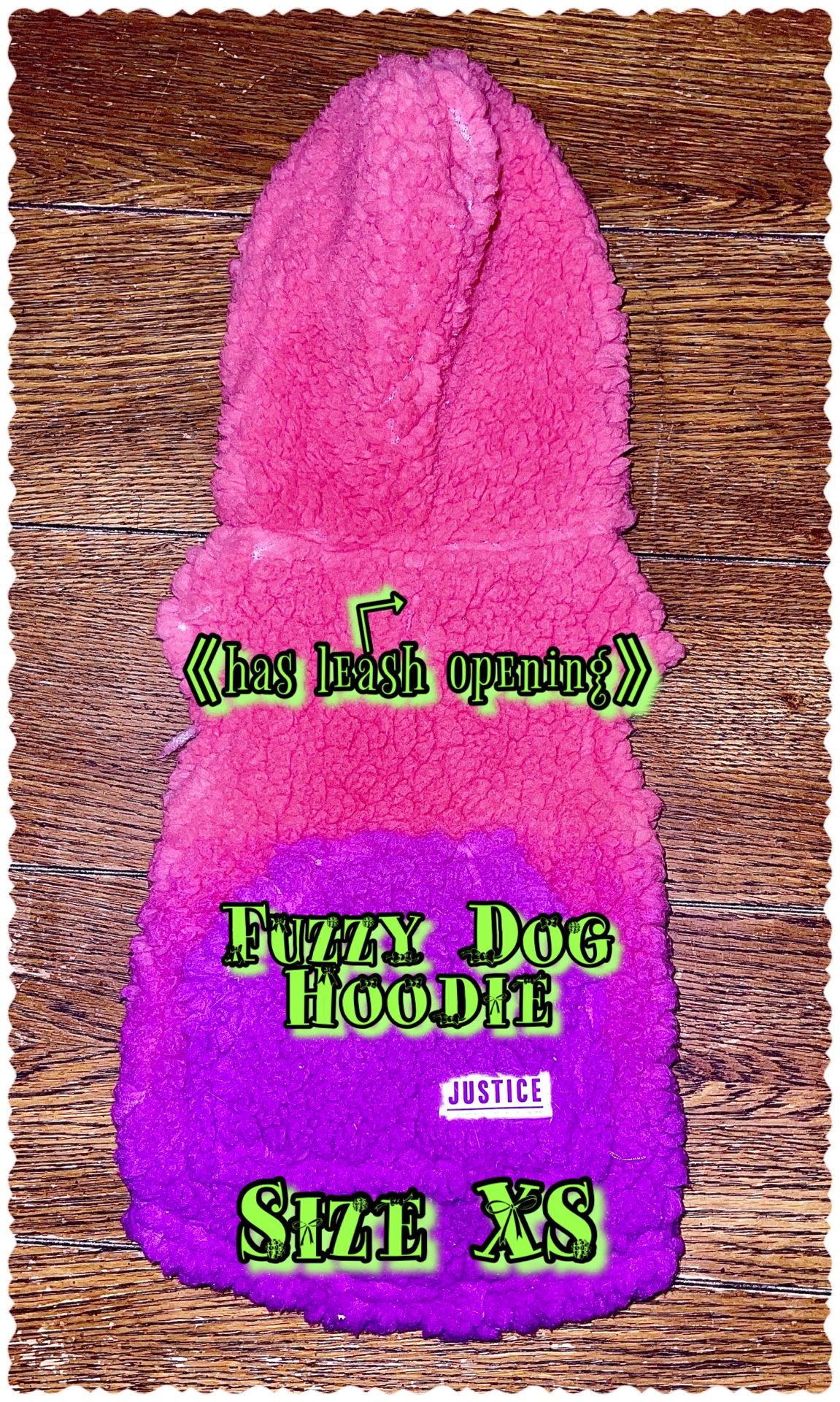 Fuzzy Dog Hoodie