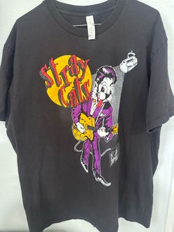 Stray Cats black cotton t-shirt