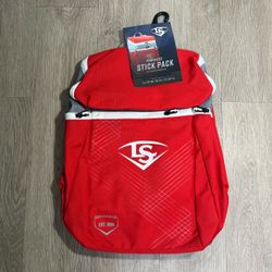 New Louisville Slugger Genuine Powerized Stick Pack - Scarlet Red Baseball Bag