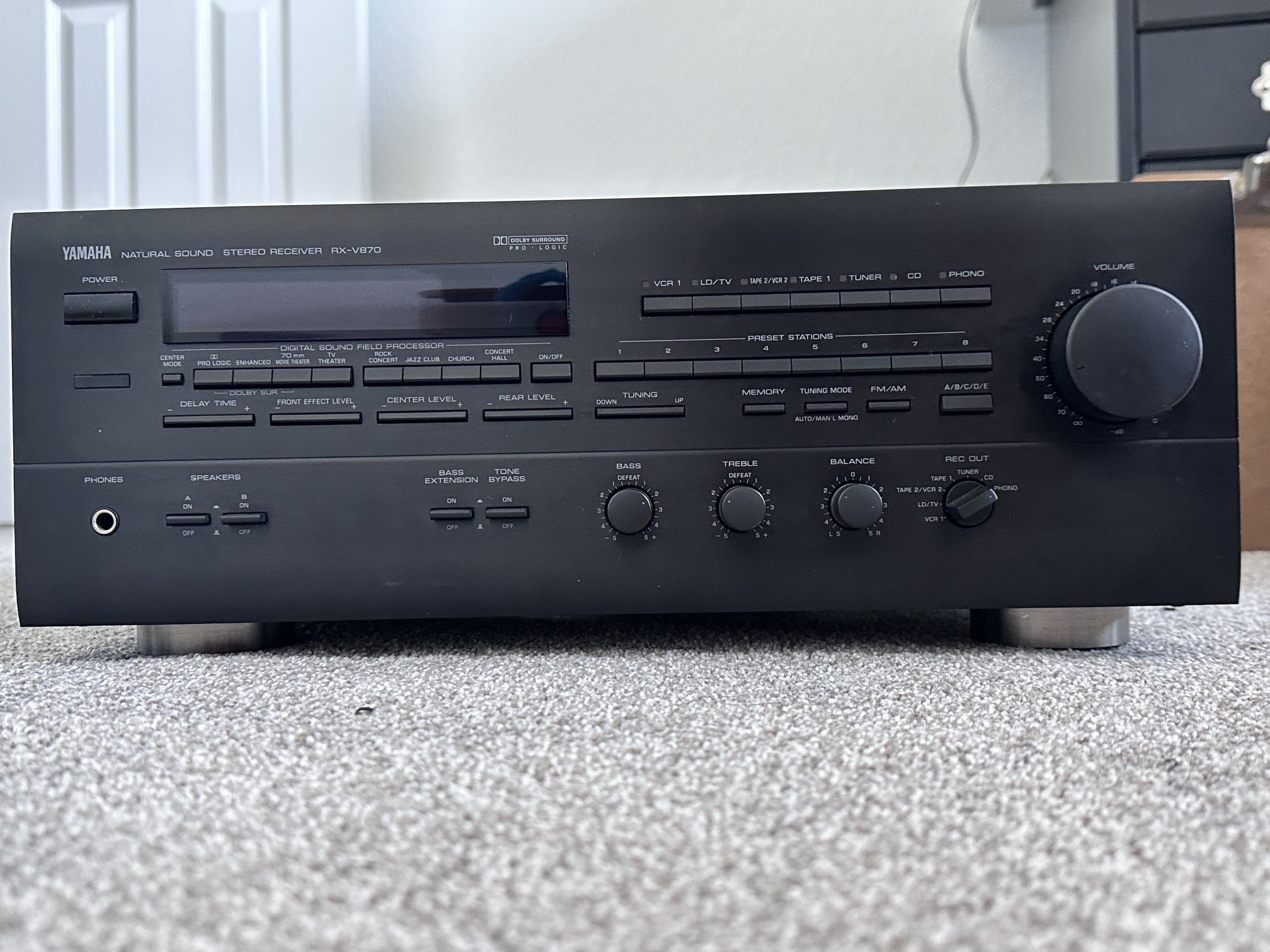 Yamaha RX-V870 Natural Sound Receiver