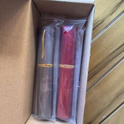 Viseng 2 Pack Slim Mini Metal Reading Glasses Compact