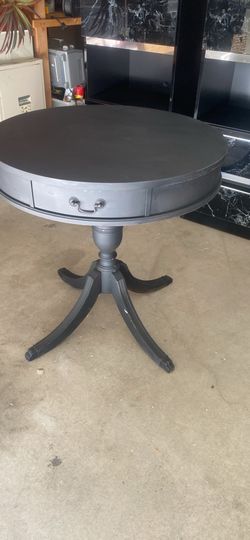 Wooden round  side table good condition