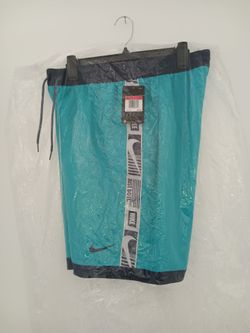 NIKE MEN'S STRIPE BREAKER 9 VOLLEY SWIM SHORTS SIZE LARGE
