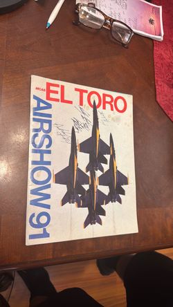 MCAS El Toro Airshow 91 Signed Program