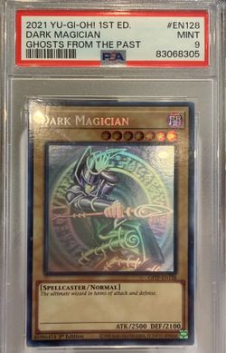 Psa 9 Ghost rare dark magician Yugioh
