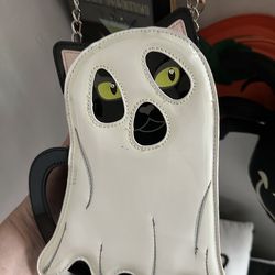 Betsy Johnson Ghost Cat crossbody purse