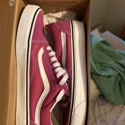 Fuscia/Red Vans Sz 10