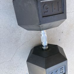 Single CAP Barbell, 115lb Coated Hex Dumbbell