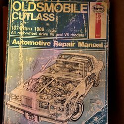 Repair Book Oldsmobile Cutlass