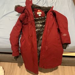 Colombia Red Winter Jacket Omni Heat 