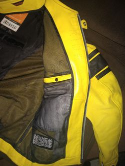 ICON, motorcycle leather jacket