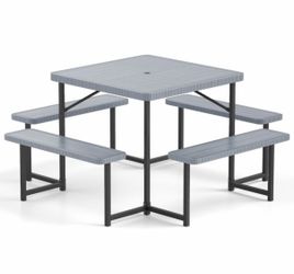 Square picnic table 4-8 people