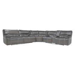 Mor Furniture Sofia 3-Piece Power Sectional - Charcoal