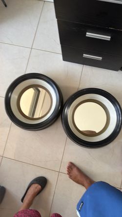 Round port mirrors