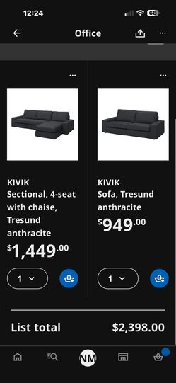 IKEA KIVIK SECTIONAL NEW IN BOX $2400 RETAIL!