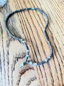 Shell Beaded Shark Tooth Pendant Necklace
