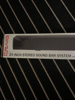 Craig 29-Inch Stereo Sound Bar System