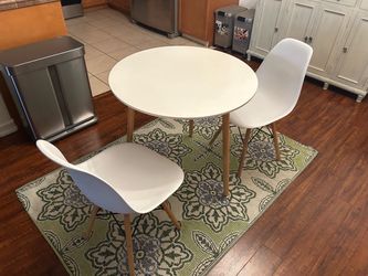 Dining table and chairs