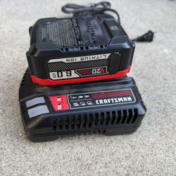 CRAFTSMAN 20v LITHIUM ION CORDLESS TOOL BATTERY 