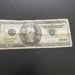 Rare 20 Dollars Bill