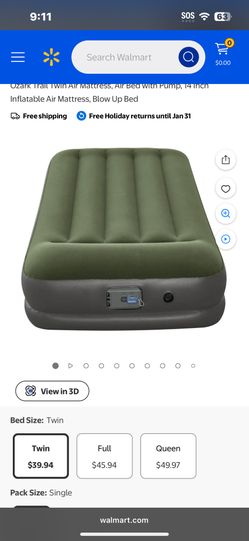 Air Mattress Whit Pump And Everything Set Up 