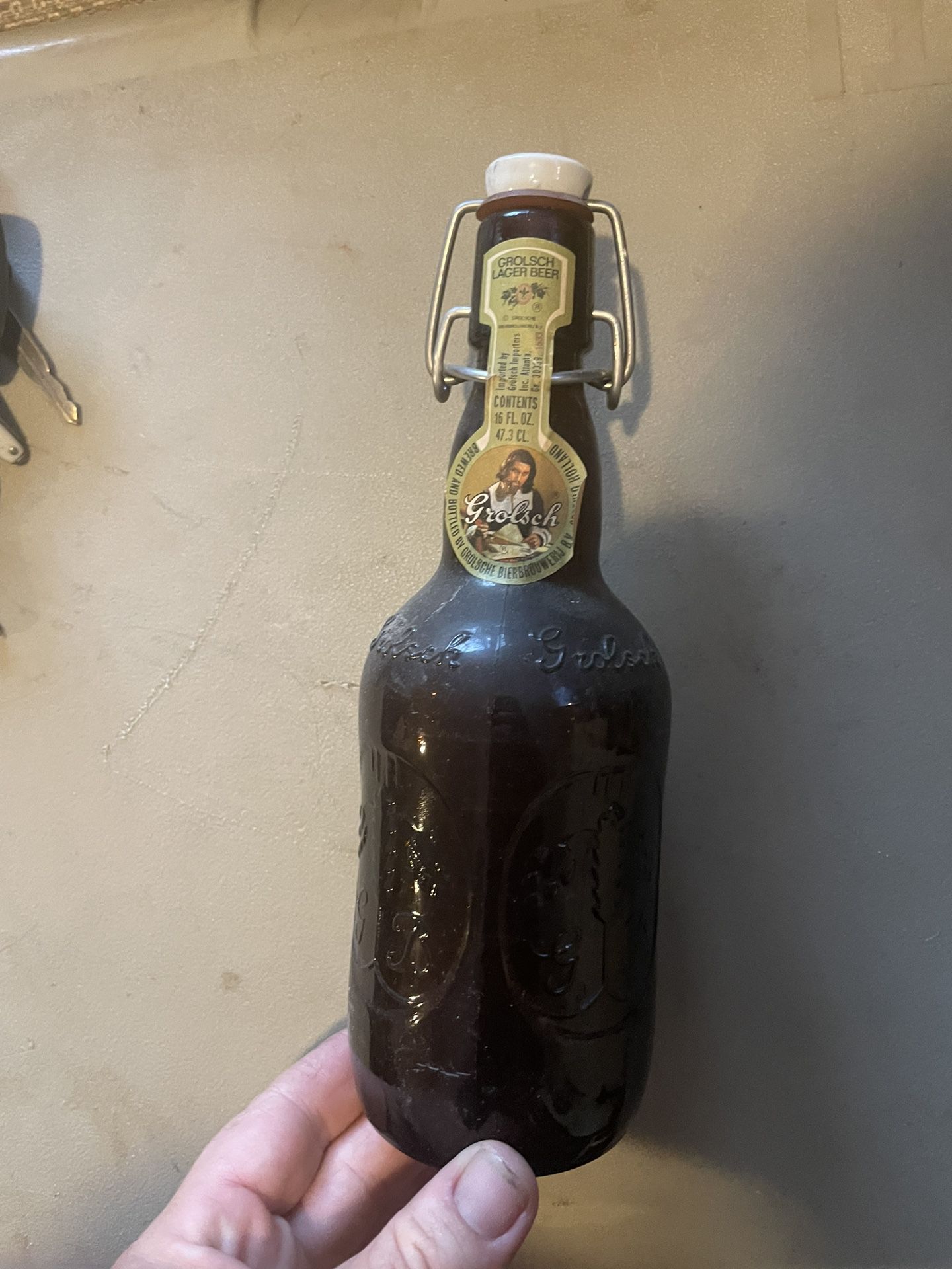 Unopened Bottle of Lager Antique