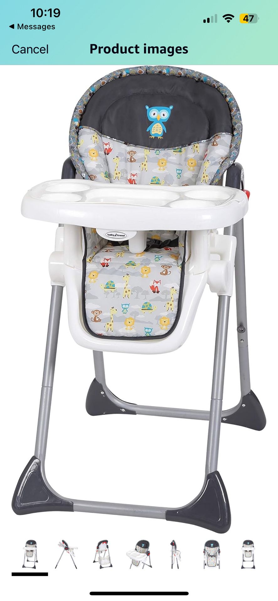 Baby Trend Sit-Right High Chair - Tanzania