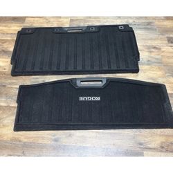 2014-2020 NISSAN ROGUE Trunk Cargo Floor Mat Cover W/ Carpets 2 Piece Black