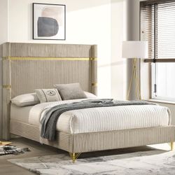 Queen Size Upholstered Bed Frame. $53 Down Payment